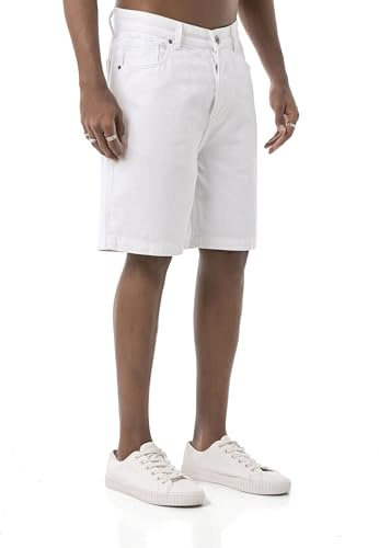 Redbridge Pantalones cortos vaqueros – Pantalones cortos de mezclilla de corte recto con aspecto vintage – Bermudas de algodón de 5 bolsillos para verano y ocio