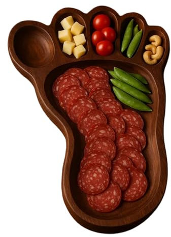 Genérico Tabla De Charcutería,Bandeja Para Quesos Y Embutidos - Tablero De Madera Accesorios De Cocina Plato Decorativo Mesa Para Queso Pan Frutos Secos Fruta