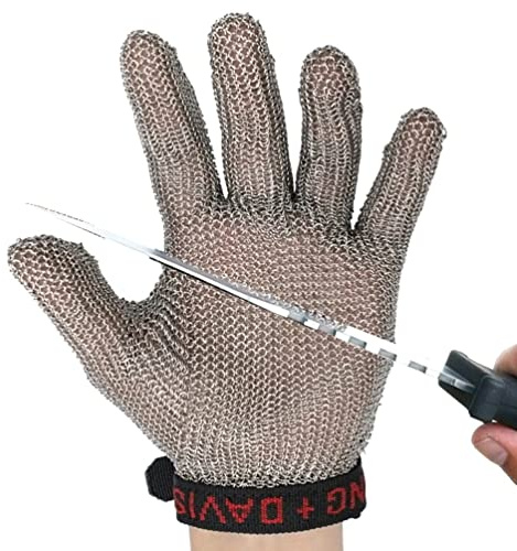 handskar， Skärskyddshandskar i rostfritt stål, skärskyddshandskar, livsmedelssäkra, Chef De Oyster Shell Mandolin Slicing Safety Work Gloves(1pcs/XXL)
