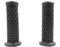 SFONIA 2pz Manopole Manubrio Moto Impugnatura 22MM 7/8 Gomma Antiscivolo Universale per Moto Scooter Quad Cruiser Off Road (Nero)