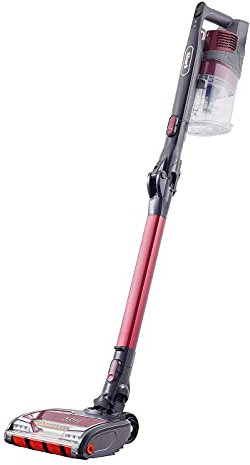 Shark (IZ251EUT) Aspiradora escoba sin cable Anti Hair Wrap, DuoClean, Flexology, TruePet Mascota, Batería Doble, Rojo