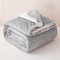 EDS Couverture polaire Sherpa double face en tissu peluche extra doux thermique pour lit et canapé pour améliorer le sommeil pour lit double Gris 150 x 200 cm