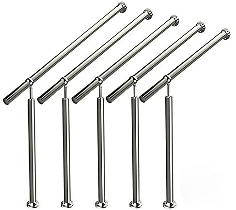 LZQ Edelstahl Geländer Eingangsgeländer Treppengeländer Handlauf für Treppen Wandhandlauf Außen Innen Treppenhaus - 80cm