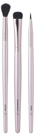 e.l.f. No Budge Brush Trio, pennelli per applicare e sfumare l’ombretto, da utilizzare con ombretti in crema, realizzati con setole sintetiche, prodotto vegano e non testato sugli animali