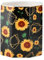 YYing Ceramic Desk Pen Holder Multifunctional Pencil Organizer Cup Pot Stationery Make Up Brush Holder Decoration (Sun flower)