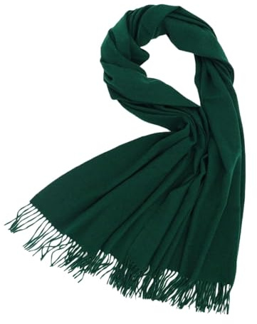 Generisch Puck Cloths & Wool Lightweight Wool Scarf for Women, Soft Pashmina Scarf, Fragrance For Dryer Cloths, Green, One Size