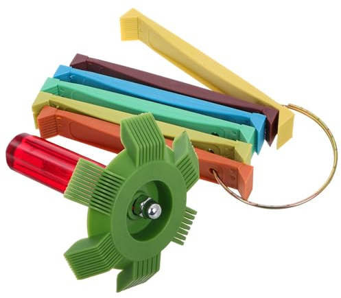 ULTECHNOVO Peigne D'ailettes pour Climatiseur Automobile 2 Pièces, Nettoyant pour Condenseur et Radiateur, Outil Multifonction pour Nettoyage Facile des Ailettes, Matériau Solide, Couleur