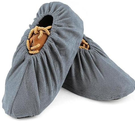 Generico Coperture Protettive Per Scarpe Protezione Morbida Antiscivolo | Coperture Per Stivali In Tessuto per Posti di Lavoro Ospedale Palestra Laboratorio Sala Server Museo Cantiere Edile