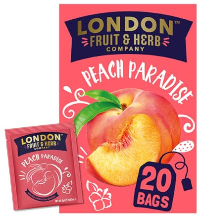 London Fruit & Herb Peach Paradise, 40 g, 120-Count - Pack of 6