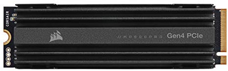 Corsair MP600 PRO 1TB M.2 NVMe PCIe x4 Gen4 SSD (Lesegeschwindigkeitenvon bis zu 7.000 MB/s sowie sequenziellen Schreibgeschwindigkeiten bis 5.500 MB/s, Hochgeschwindigkeitsschnittstelle) Schwarz, CSSD-F1000GBMP600PRO
