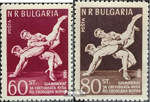 Prophila Collection Bulgarien 1067-1068 (kompl.Ausg.) postfrisch ** MNH 1958 Freistilringen (Briefmarken für Sammler) Kampfsport (Boxen/Fechten/Ringen/Karate …)