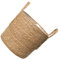 PATKAW Seagrass Basket Planters Pots Cover Storage Basket Plant Containers Hand Woven Basket Planter with Plastic Liners Straw Pot for Indoor Outdoor Plant Pots 25CM
