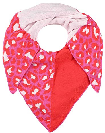 Zwillingsherz Dreieckstuch Stola Schal aus Kaschmir und Wolle für Damen Mädchen Jungen Kinder - Hochwertiges Cashmere Halstuch im Leo Animal Print - Damenschal für Sommer Herbst Winter