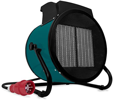 VONROC Heizlüfter energiesparend, Heizungslüfter elektrisch 6000W - Heizung Werkstatt, Hobbyraum, Camping Heizer, Zeltheizung, Heizgebläse für 80m2, 2 Heizstufen und Lüfterfunktion - Dreiphasenstrom