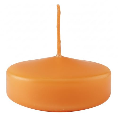 Bougies flottantes grandes, diamètre 7 Cm, 12 pièces - Pumpkin