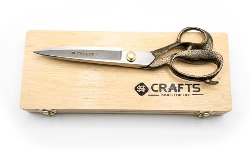 Premium 10 Tailoring Scissors - Fine Razor Blade Shears for Multi-Purpose Use, Precision Cutting & Professional Quality