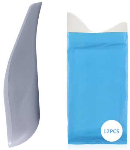 Halorin Orinatoio portatile con 12 sacchetti usa e getta per urina per donne, orinatoio riutilizzabile in viaggio, campeggio, viaggi, per uomini, donne, bambini, non binary & trans Men