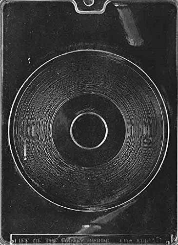 Grandmama's Goodies M001 Plain Record LP Vinyl Chocolate Candy Soap Mold with Exclusive Molding Instructions