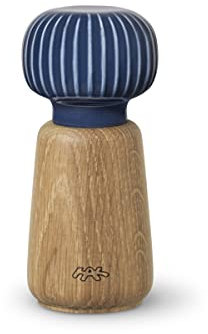 Kähler Moulin H14 cm Hammershøi manuel design danois Moulin à épices, indigo