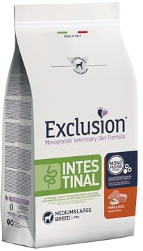 Exclusion Diet Exclusion Intestinal Medium/Large con maiale e riso per cani, 12