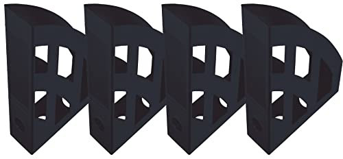 helit H2661095 - Stehsammler „the green bridge“, DIN A4-C4, aus Recycling-Kunststoff Blauer Engel zertifiziert, anthrazit-schwarz, 4 Stück