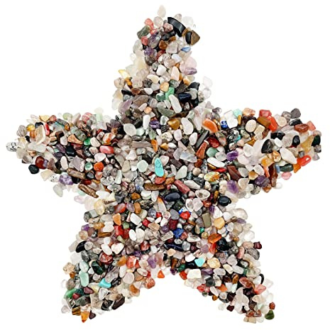 Dekorativa ornament i naturlig kristall (multi)