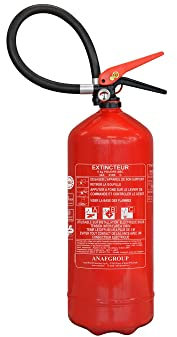 EXTINCTEUR 6Kg Poudre ABC NF avec Support de Fixation