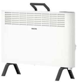 STIEBEL ELTRON new floorstanding convector, electric heater CNS 2000 Plus LCD move (UK), 2000 W for about 25 sqm, TÜV approved, 7-day timer, overheating protection, white, 207061