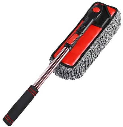 Cepillos de coche para lavar el exterior | Mopa de limpieza de fregado - Mopa de limpieza de rotación de 360 grados con mango extensible para coche, camión, RV, ventanas, detalles, eliminación
