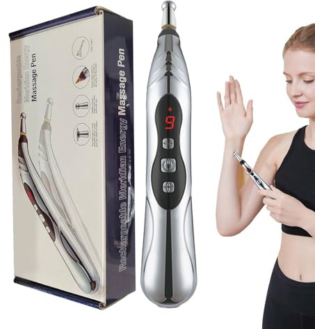 Penna Elettrica Ricaricabile Portatile Intensità Regolabile | Massaggiatore Profondi Dispositivo Ricaricabile, Viso, Schiena, Collo, Muscoli, Casa, Viaggio, Donne E Uomini