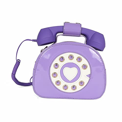 Borsa a forma di telefono a spalla Crossbody Borse Donne Telefono Top Borse per Ragazze Borse a Tracolla Delle Signore Grande Con Manici Grandi, Lilla, taglia unica