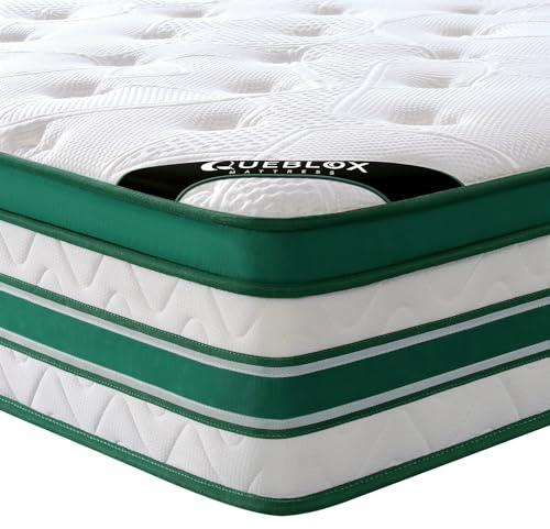 Matelas 140x190cm, Hauteur 28cm, ressorts ensachés 7 zones, fermeté moyenne | Livré en boîte, tissu doux, mousse confortable, bonne respirabilité, bords renforcés, vibrations réduites