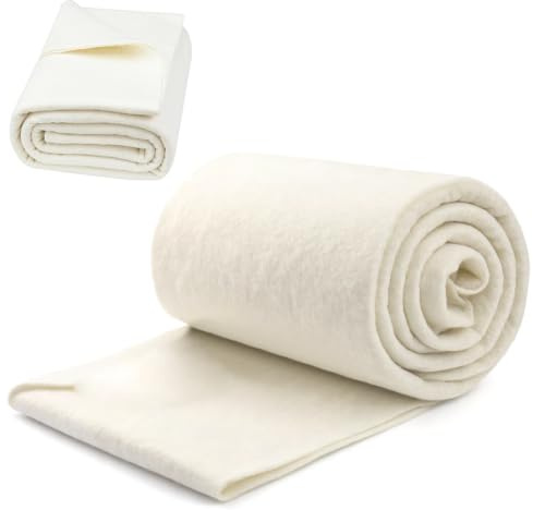 CEWROM Naturlig bomullsfleece-fyllning, naturlig bomulls kviltningsfyllning, naturlig bomull volymfleece, varm quiltning tyg fyllnadsvadd pysselvadd för filt kläder pyssel (2 x 1,5 m)