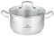 Gerlach Simple Topf aus Edelstahl Kochtopf Induktion Induktiontopf Kochgeschirr Induktionsgeeignet 4,5 l, Silber