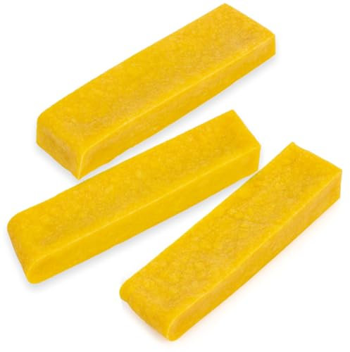 Larsson | 5er Set Yaky Kaukäse Kurkuma Hunde Kaustange Hundeknochen - Größe S, 5 x 30-50 g fettarmer Hundekausnack