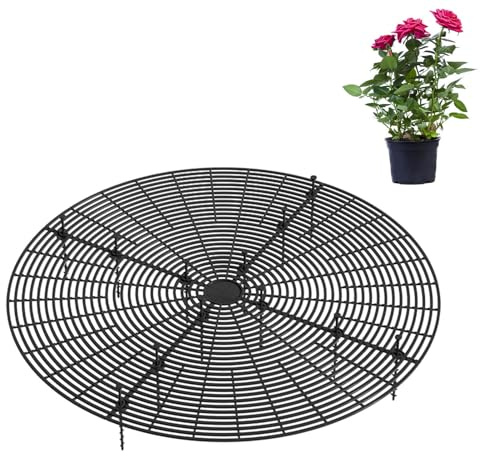 Rejilla de malla para macetas, red de protección contra el suelo, cubierta para macetas, contenedor de flores de jardín, tapón de excavación de mascotas, tapa bloqueadora de tierra, protector de