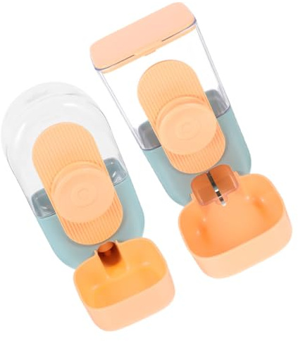 Levemolo Distributeur Automatique Suspendu de Nourriture et Eau pour Petits Animaux Capacité Importante Installation Facile Compatible Lapins Cochons Hérissons et Furets