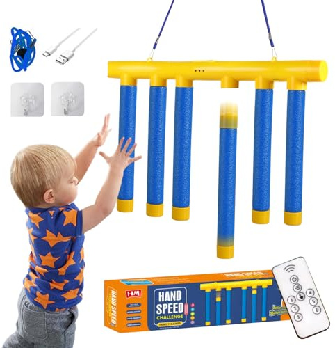BommFu Barras reflectantes, 3 niveles portátiles, accesorios de fiesta ajustables, juego de reflejos, varillas que caen, para interior y exterior, hogar, jardín, sala de estar, aula, escuela