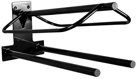 EASY-UP Wall Mount Saddle Rack with Double Pad Bar | Holds Western and English Saddles | Air and Dry Out After Riding | Mounts Easily to Flat Surfaces | Tack Room Organizer