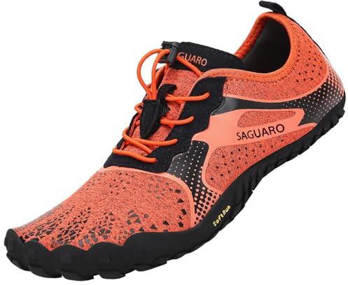 Saguaro Chaussures Pieds Nus, Unisexes, Respirantes, légères, pour Le Fitness, avec Large boîte à Orteils, Tricot