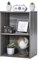 Iris Ohyama Modernes Bücherregal, 2 Etagen, Nachttisch, 40cm breit, Grau, Vielseitig, Modular, Offenes Regal, Für Wohnzimmer, Büro, Schlafzimmer, Platzsparend, Bücher, Dekor, Einfacher Aufbau, CX-2
