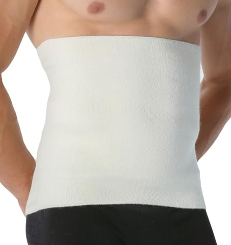 Easy8 – L Faja Lumbar Hombre Mujer Trabajo de Lana, Faja Abdominal, Cinturón Lumbar, Térmica, Dolor Espalda, Postoperatoria, Postquirurgica, Ortopedica, Pancera