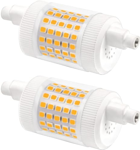 Akynite R7S LED 78mm 15W Dimmerabile Luce Calda 3000K, 1500LM, Equivalente a Alogena J78 120W 100W, AC 220-240V, Luce a 360 Gradi, Lampadine LED 78 mm Calda, Set di 2