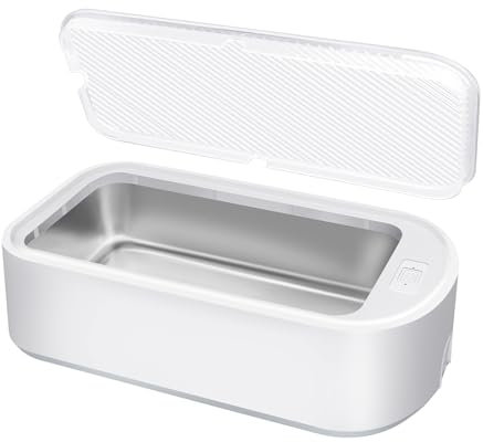 BRIEFNESS Ultraschall Zahnspangenreiniger Maschine 48kHz Ultraschall-Reiniger 40W für Zahnspangen Schmuck Brillen und Uhren