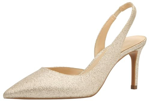 Michael Kors Women's Alina Flex Sling Pump, Pale Gold, 7