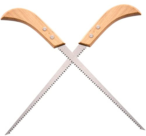 BESTonZON 2pezzi Mano Per Alberi Mano Per Legno Giapponese Per Potatura Trazione Portatile Per e Taglio Legno e Altri Materiali Non Metallici