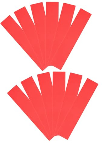 TOYANDONA 12PCS Flat Rectangular Court Line Marker Set for Tennis Basketball Volleyball Badminton Wear-resistant Boundary Pads with Enhanced Visibility for Sports Field Marking and Training
