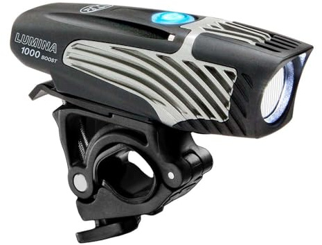 NiteRider Lumina Boost 1000 Bike Light – 1000 Lumens – USB Rechargeable – Boost Mode – Day & Night Road/MTB Headlight – Fits Up to 35mm Handlebars – IP64 Water Resistant
