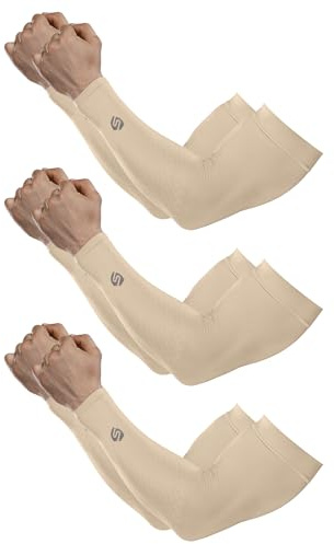 SHINYMOD Manchette Bras pour Homme et Femme Manchon Bras Anti UV Protection UPF 50 Couverture de Tatouage Manchons de Sport de Compressio (1/3 Paires)