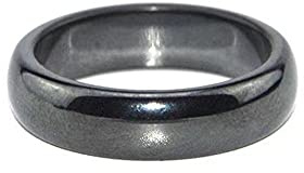 ISAKEN Anello di Pietra di Ematite, Anello di Pietra Anelli di Fidanzamento Anelli Anello Ematite Anello Magnetico Curvo Anello di Ematite Unisexdi Amicizia Anelli di Partner Anello di Gioielli